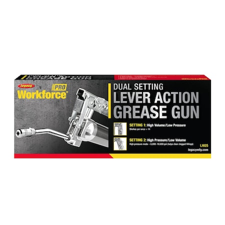 Workforce Pro Dual Setting Lever Action Grease Gun L1025